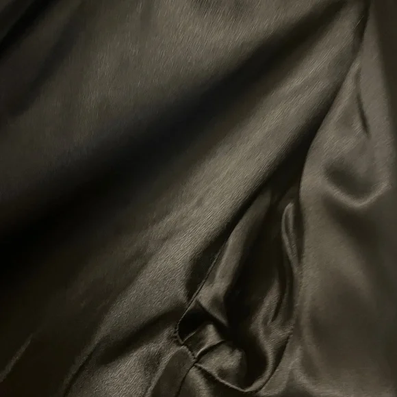 VINTAGE super soft Cashmere Wrap vintage "robe" Black Coat - Picture 11 of 15